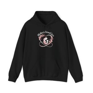 Mother's Eternal Love Hoodie, Cozy Gift for Moms, Mother's Day Sweatshirt, Floral Design Hoodie, Warm and Stylish Everyday Wear