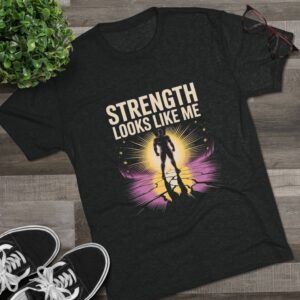 Strength Looks Like Me Tee — Strong Man T-Shirt, Empowering Fitness T‑Shirt