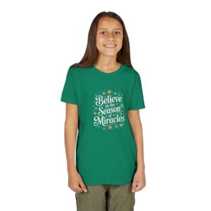 Youth Tee — Minimal Starburst Design (Gold Stars)